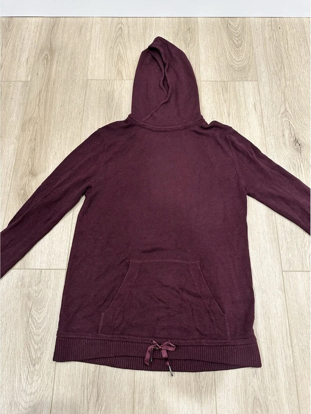Lululemon Sweet Savasana Maroon Pullover Hoodie Size 10 Athleisure Loungewear